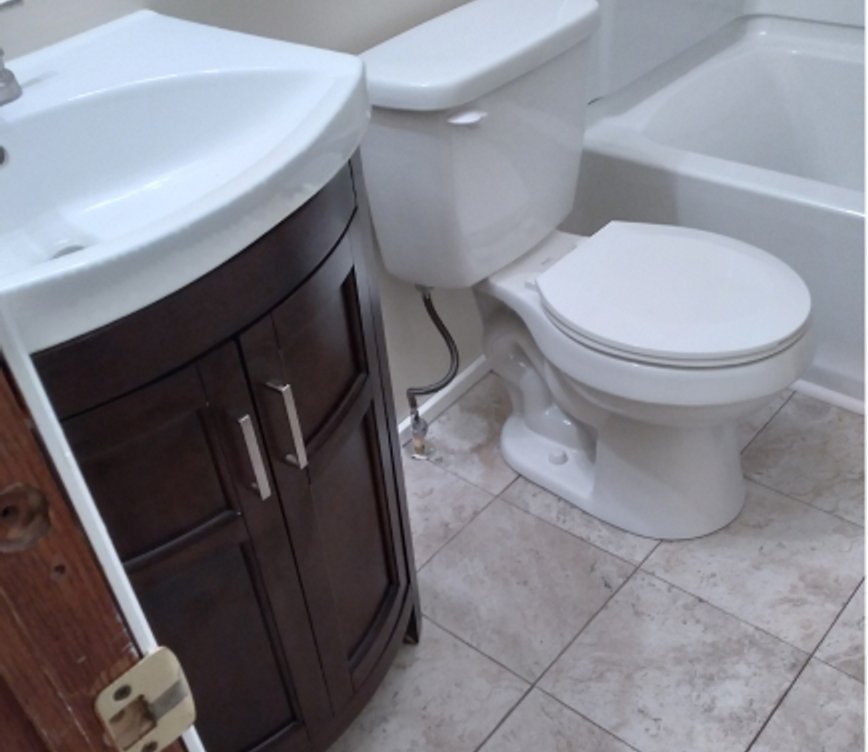 remodeled bathroom